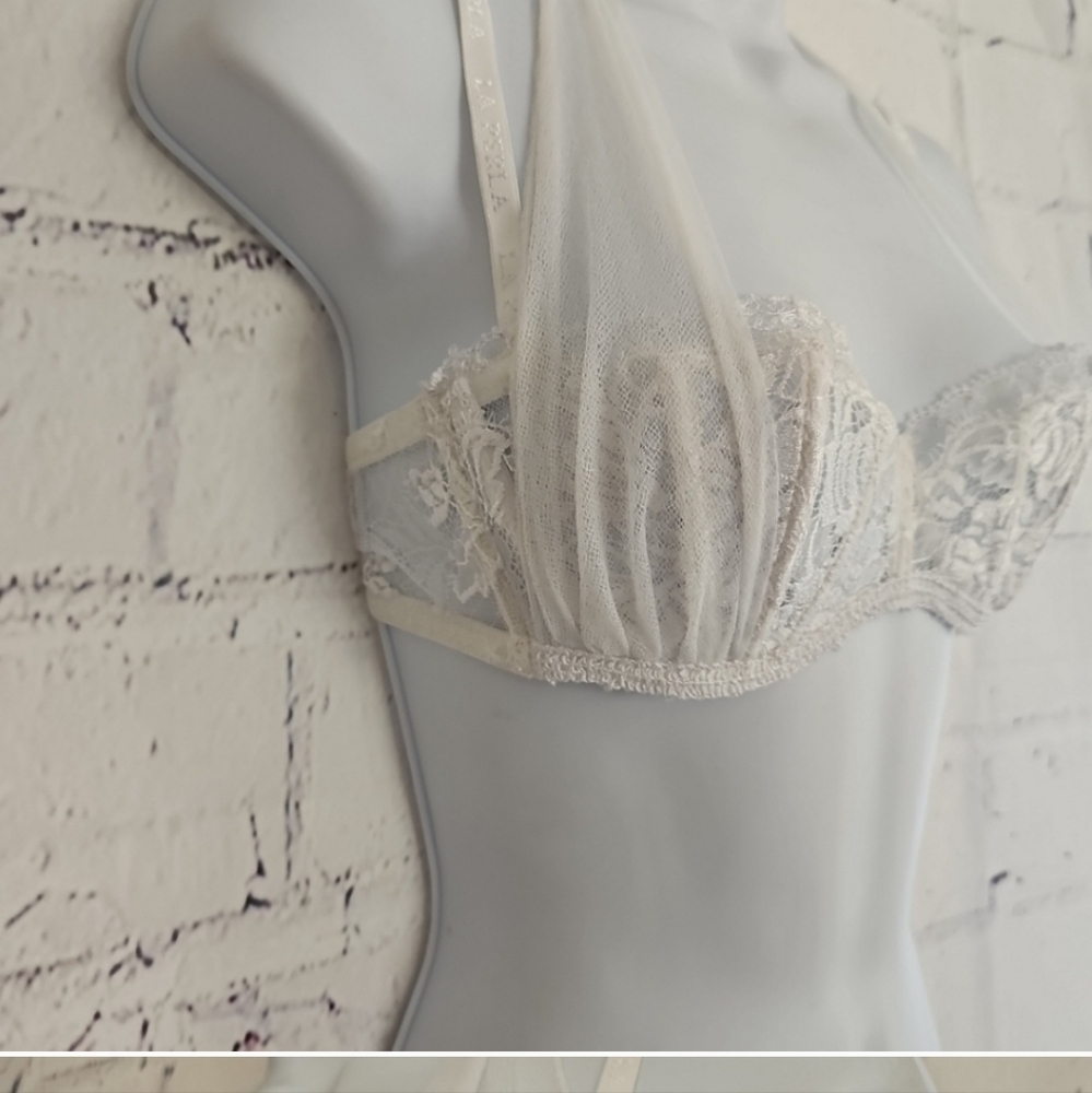 NWT La Perla White Lace Bridal Bra 34B - Picture 3 of 15
